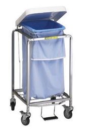 Single Leakproof Laundry Hamper with Foot Pedal